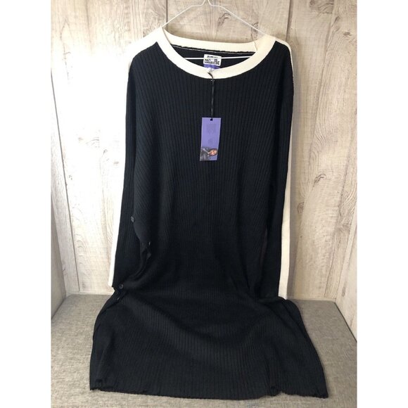 Womens Future Collective Kahlana Brown Black Sweater Dress Size 4X Large. G3 - Picture 2 of 6